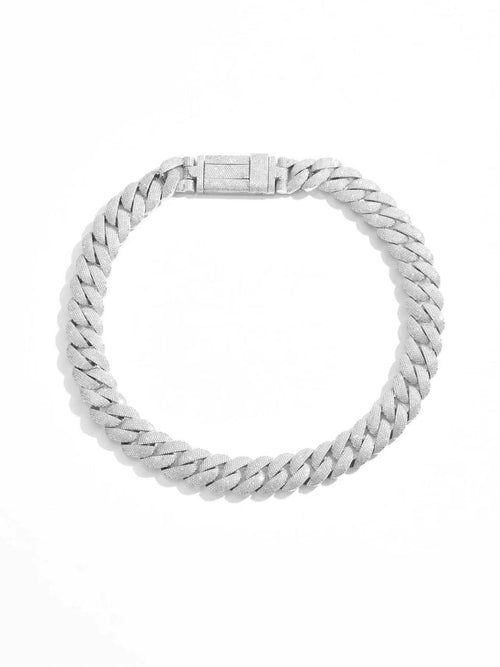20mm Solid Full Ice Moissanite Miami Cuban Chain with Pin Clasp