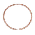8mm Moissanite Cuban Chain Box Clasp