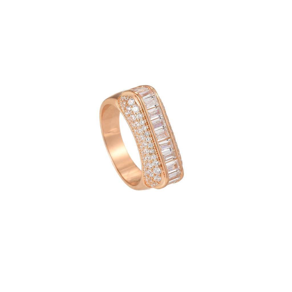 Rectangular Moissanite Ring