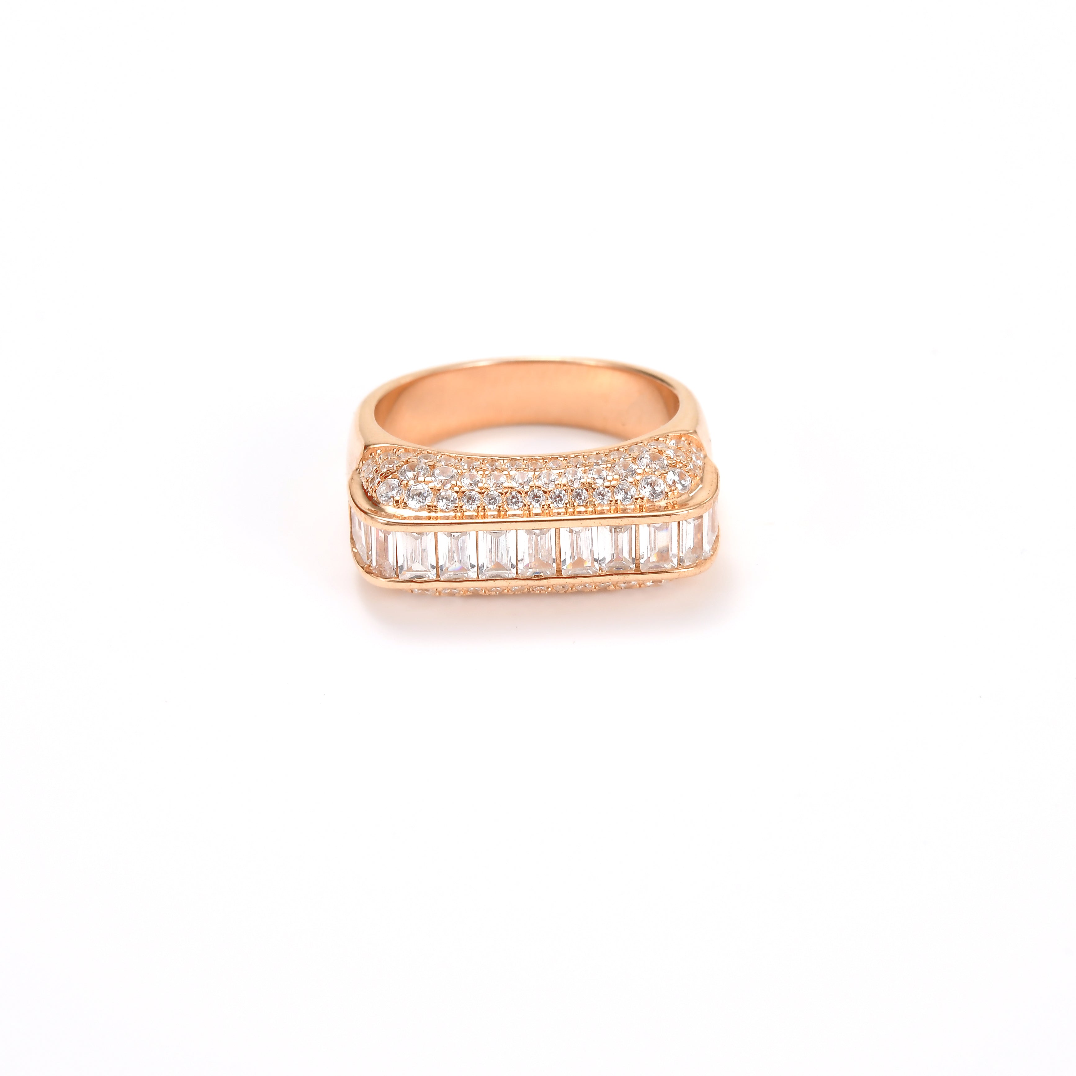 Rectangular Moissanite Ring